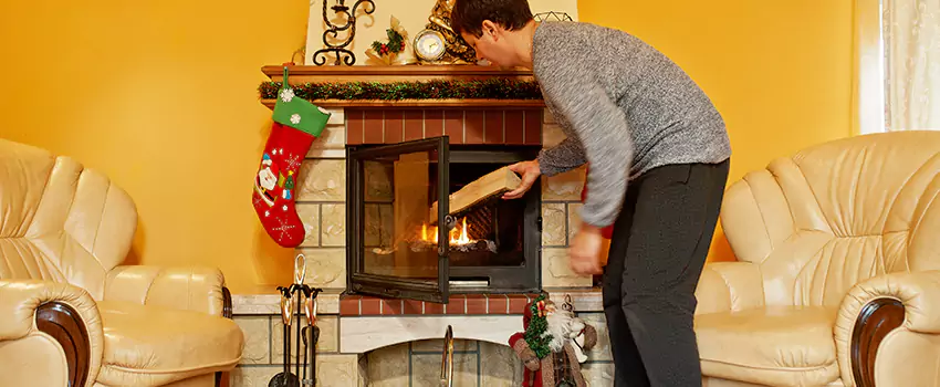 Rusted Metal Fireplace Restoration in Bayonne, New Jersey